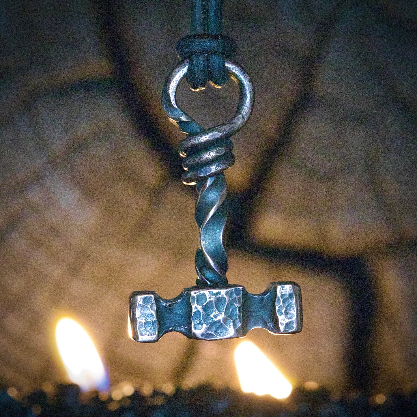 Copper Thor’s Hammer. Mjölnir Pendant. Made in America. Hand forged in Montana