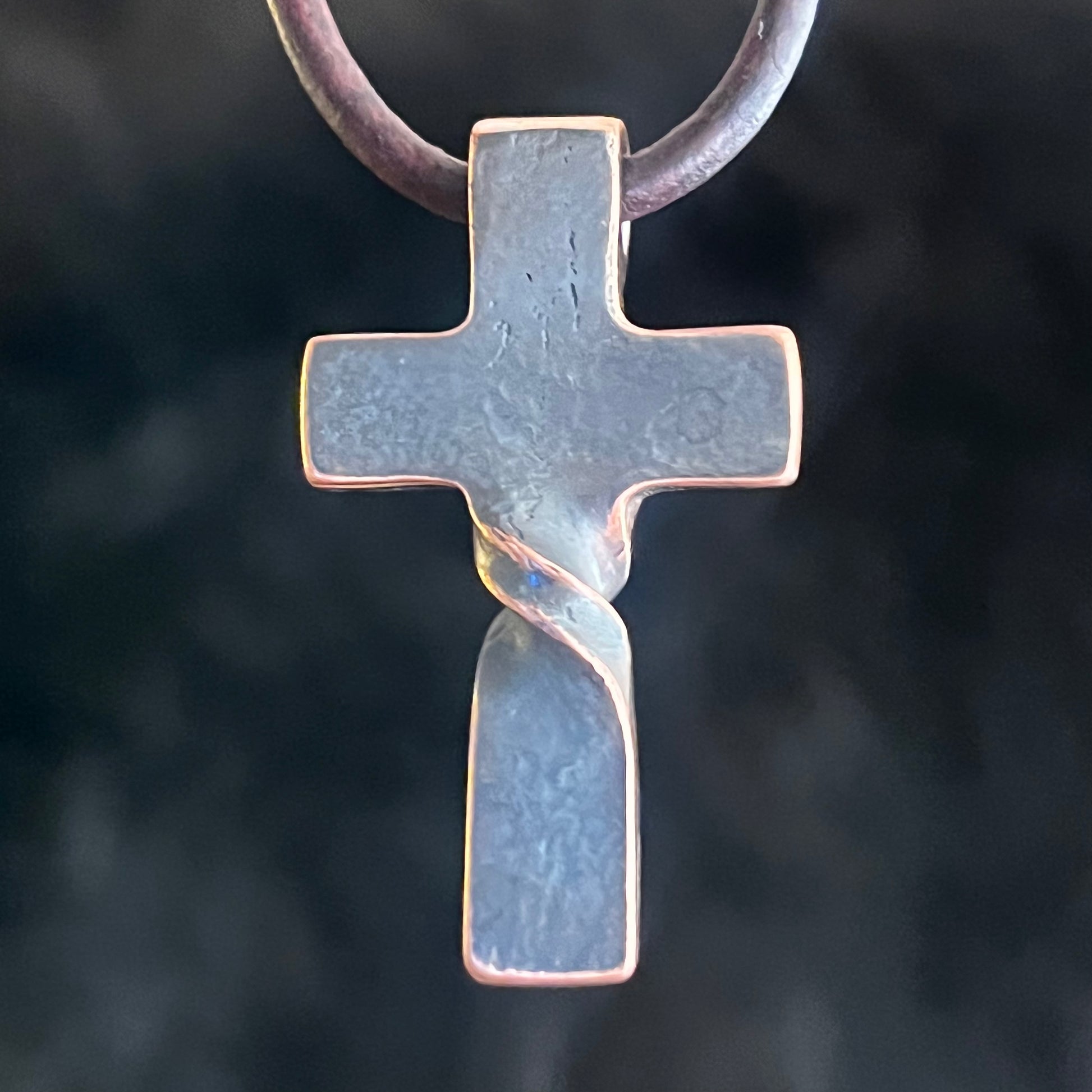 Copper shops forged pendant